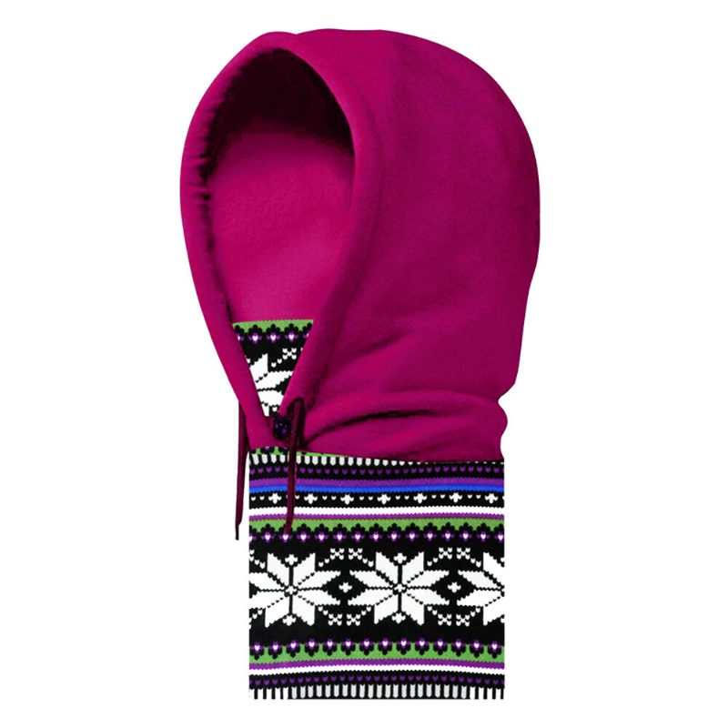 Unisex-kaulahuppu Fleece-hattu Talvella Lämmin Balaclava-kypärä Tuulenpitävä Kaula Säärystin Kasvomaski Päähuivi