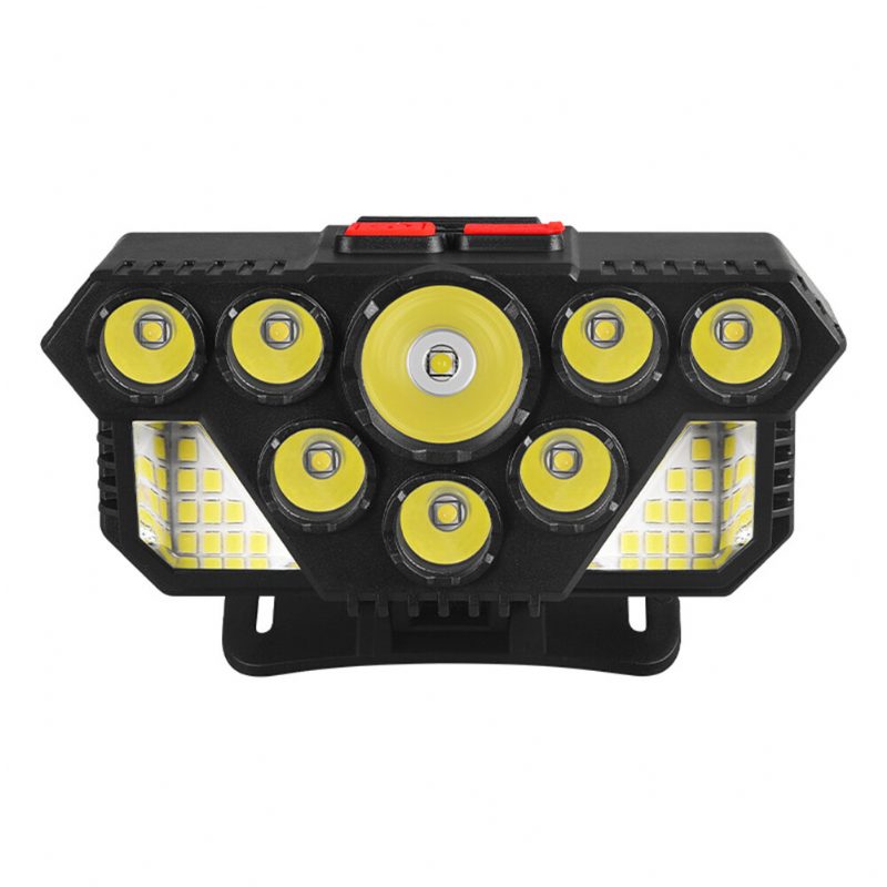 Vahva Kevyt Ajovalo 8led+20smd Super Bright Otsalamppu Usb-ladattava Taskulamppu Ulkokalastuslampun