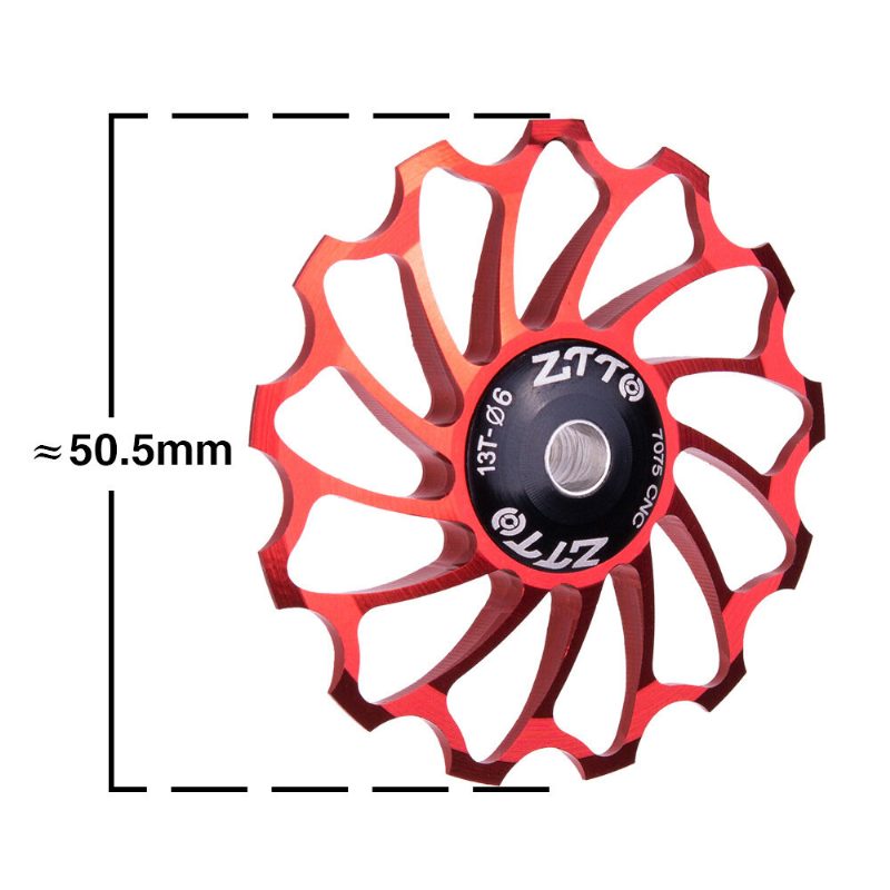 Ztto 13t 4/5/6mm Kevyt Luja Alumiiniseos Keraaminen Takasiiven Ohjauspyörä Mtb Maantiepyörän Ohjausrulla