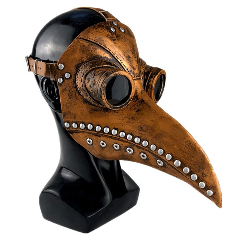 Halloween Cosplay Steampunk Plague Doctor Mask Lintu Nokka Rekvisiitta Retr Gothic Masks