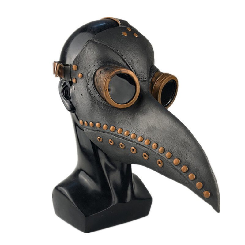 Halloween Cosplay Steampunk Plague Doctor Mask Lintu Nokka Rekvisiitta Retr Gothic Masks