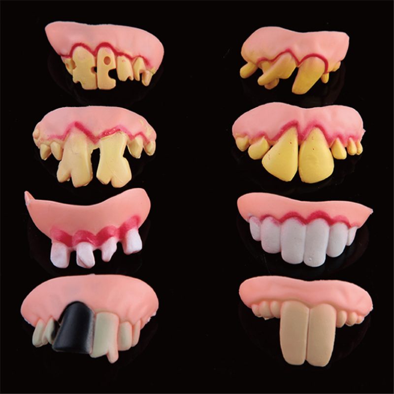 Halloween Funny Faked Teeth -meikkibileet Naamiaiset Prop