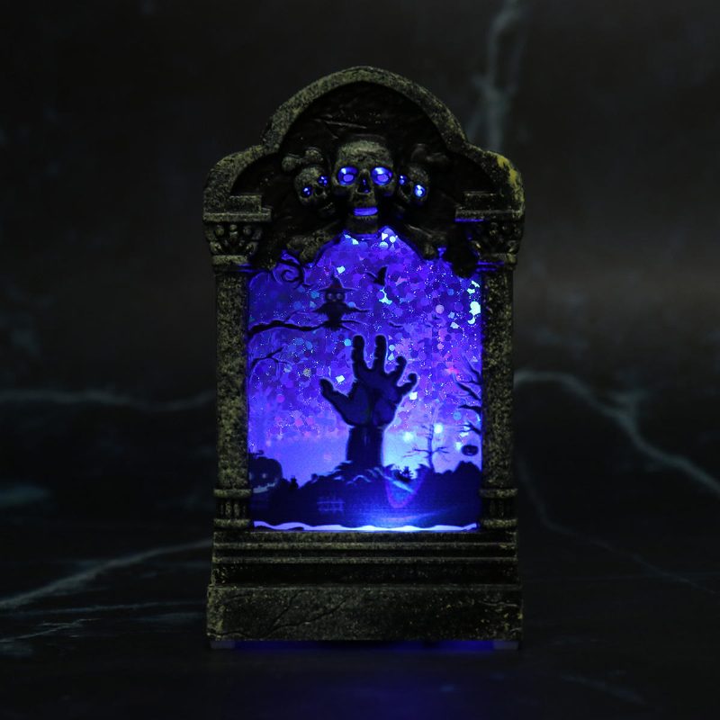 Halloween Hautakivivalolaatikon Valokoristeet Prop Tombstone Led-teemajuhlasisustus