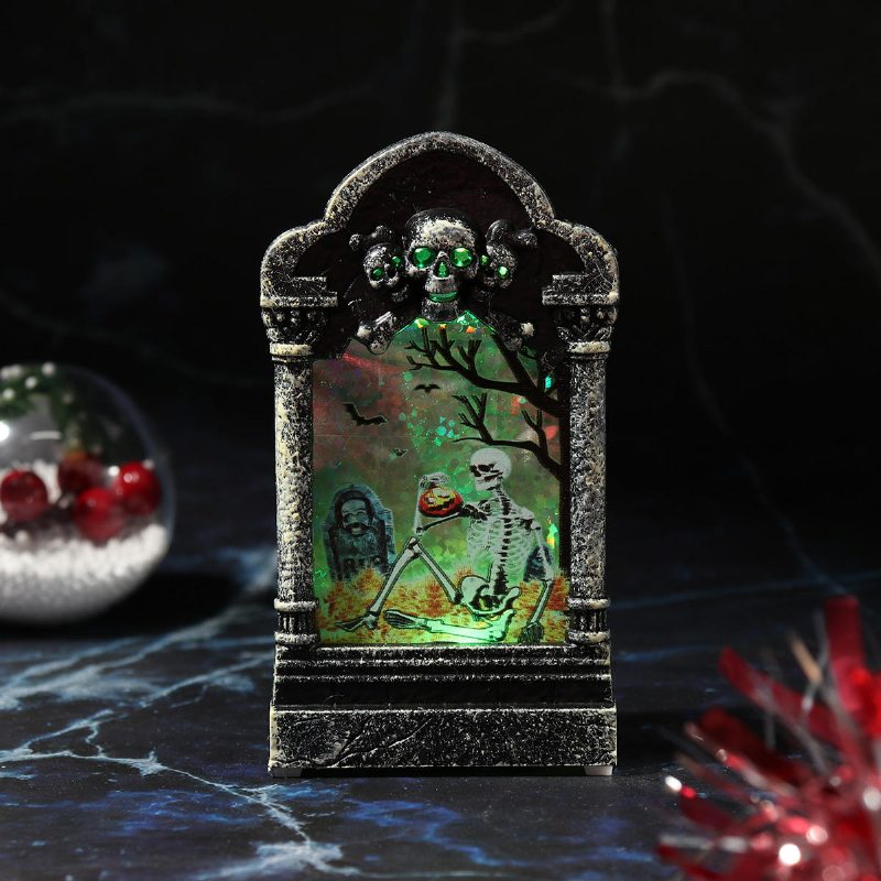 Halloween Hautakivivalolaatikon Valokoristeet Prop Tombstone Led-teemajuhlasisustus