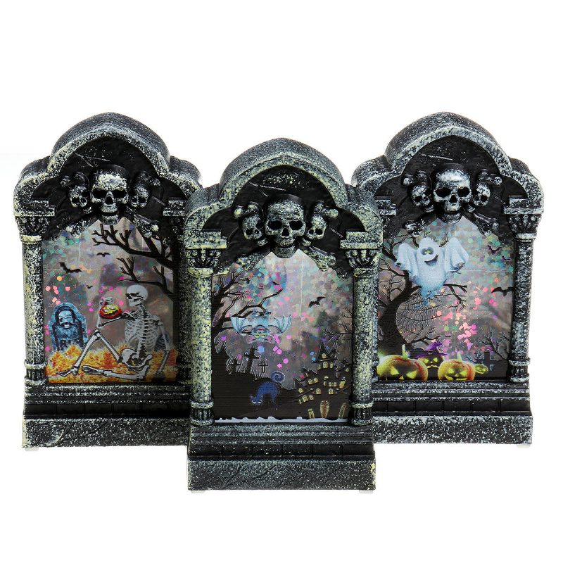 Halloween Hautakivivalolaatikon Valokoristeet Prop Tombstone Led-teemajuhlasisustus