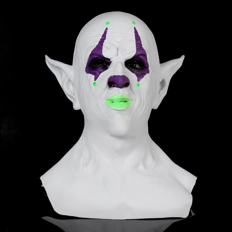 Halloween Imp Mask Päähineet Demon Clown Vampire Orc