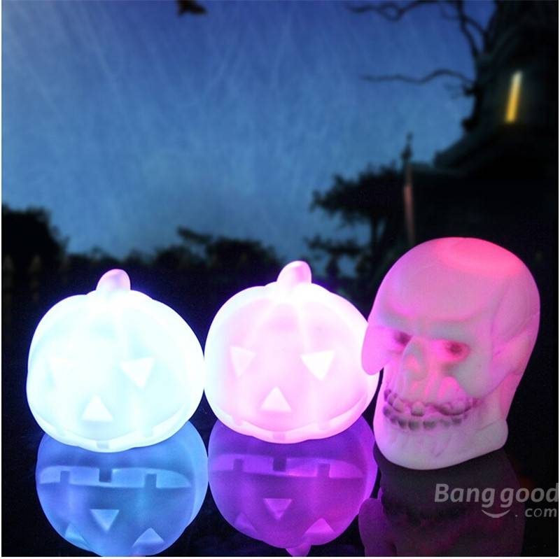 Halloween Led Pumpking Skull Lamp Light Party Decoration