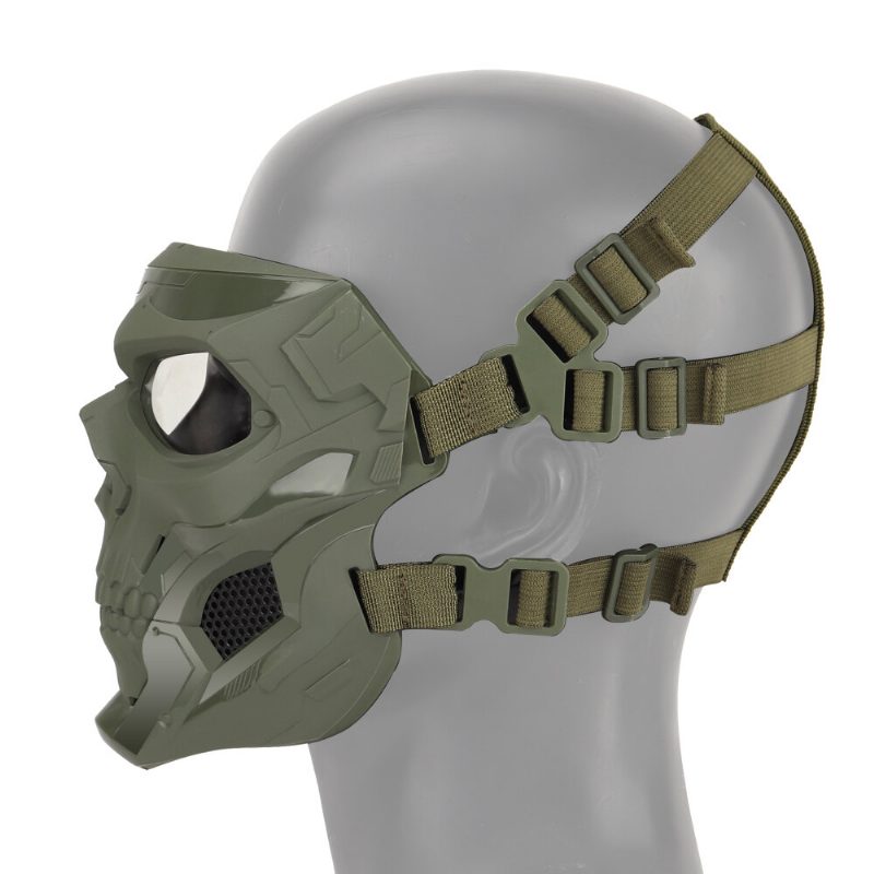 Halloween Skull Tactical Airsoft Mask Paintball Cs Military Suojaava Koko Kasvokypärä