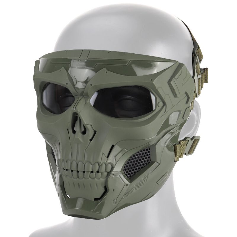 Halloween Skull Tactical Airsoft Mask Paintball Cs Military Suojaava Koko Kasvokypärä