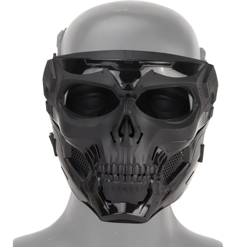 Halloween Skull Tactical Airsoft Mask Paintball Cs Military Suojaava Koko Kasvokypärä