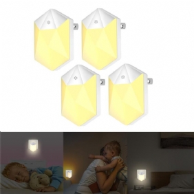 0.5 W Valotunnistin Plug-in Led-yöseinälamppu Vauvan Lasten Makuuhuoneen Kotiin Ac100-240v