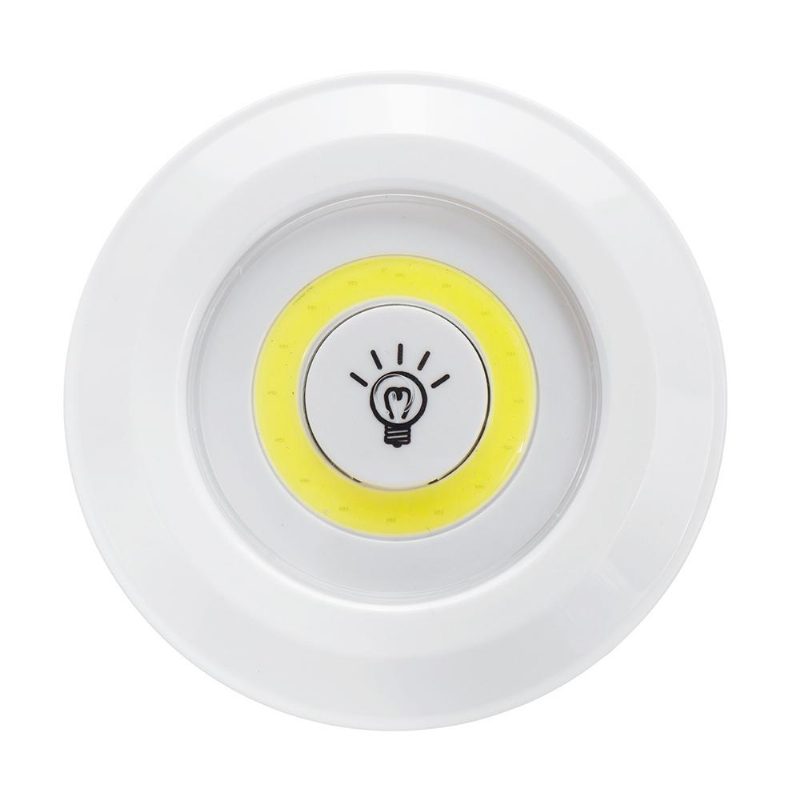 1/3/6 Kpl Led Wireless Stick On Led Tap Light Kirkas Kauko-akkukaappi Kaappi Yölamppu