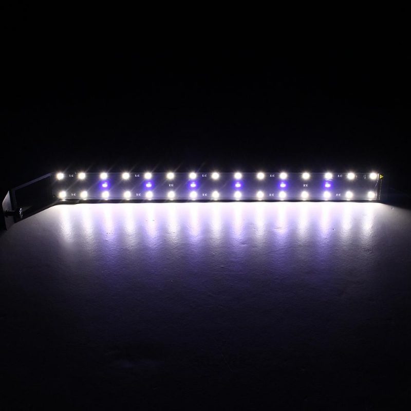 14 W 53 cm Sinivalkoinen Led Säädettävä Akvaariolamppu Super Slim Clip On Light