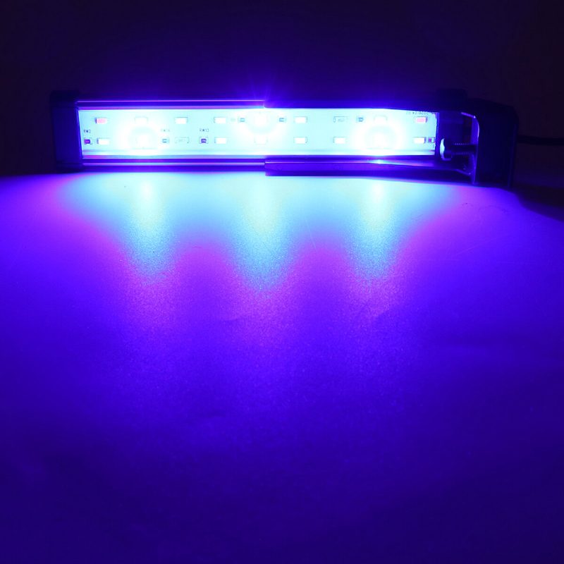 22cm 18led Rgb Akvaarion Akvaariovalo Erittäin Kirkas Kaksinkertainen Tyhjennysvesilamppu