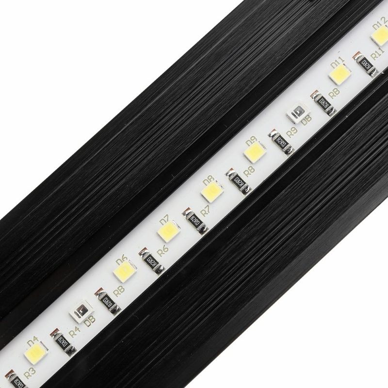 2.5 W 18 cm Säädettävä 2835 Led-akvaarioakvaario Super Ohut Kevyt Lamppu Musta