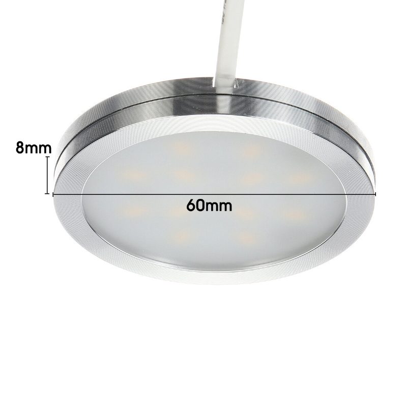 2.5 W 6-in-1 Led Kaapin Alla Oleva Valo Kattopaneeli Ohut Keittiökaappi Upotettava Lamppu Dc12v