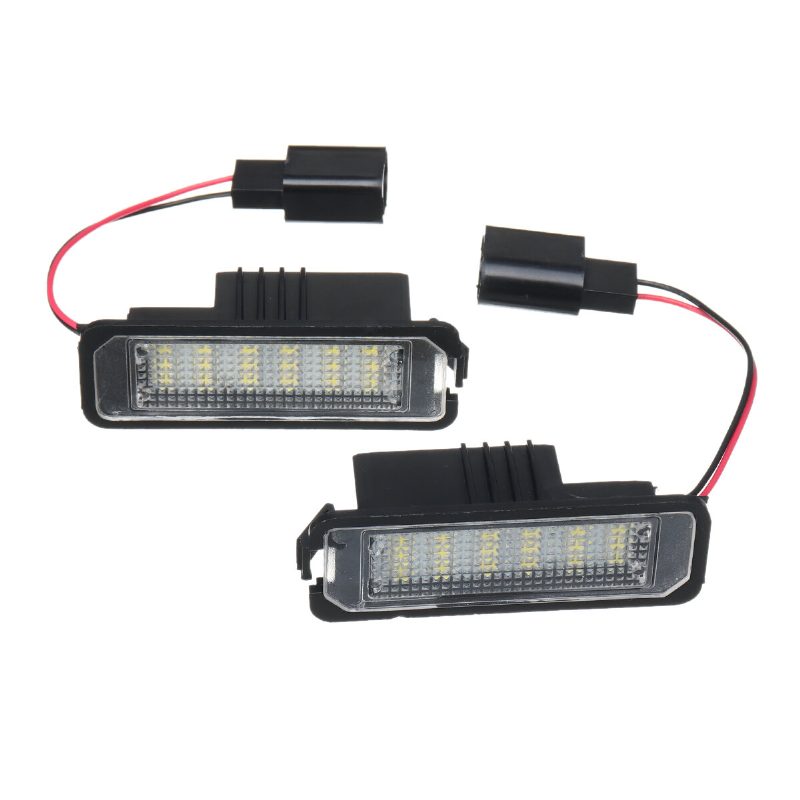 2kpl 18 Led Rekisterikilven Auton Valot Vw Golf Mk4 Mk5 Mk6 Passat Lupo Polo 9n