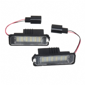 2kpl 18 Led Rekisterikilven Auton Valot Vw Golf Mk4 Mk5 Mk6 Passat Lupo Polo 9n