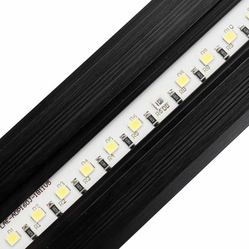 2w 13cm Säädettävä 2835 Led Akvaarioakvaario Super Ohut Kevyt Lamppu Musta