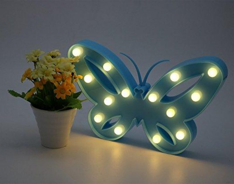 3 W Creative Butterfly Shape Yövalo Lasten Makuuhuoneen Sisustuslamppu