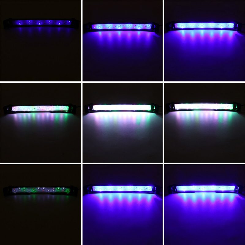 32cm 24led Rgb Akvaarion Akvaariovalo 2 Tilaa Kaksinkertainen Tyhjennysvesilamppu