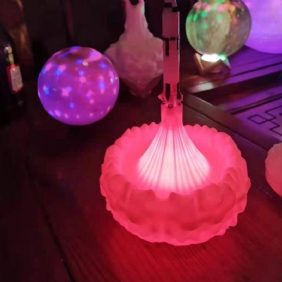 3d Print 16 Color Saturn Rocket Lamp Usb Led Kids Night Light Himmennettävä Kosketusohjain + Kaukosäädin