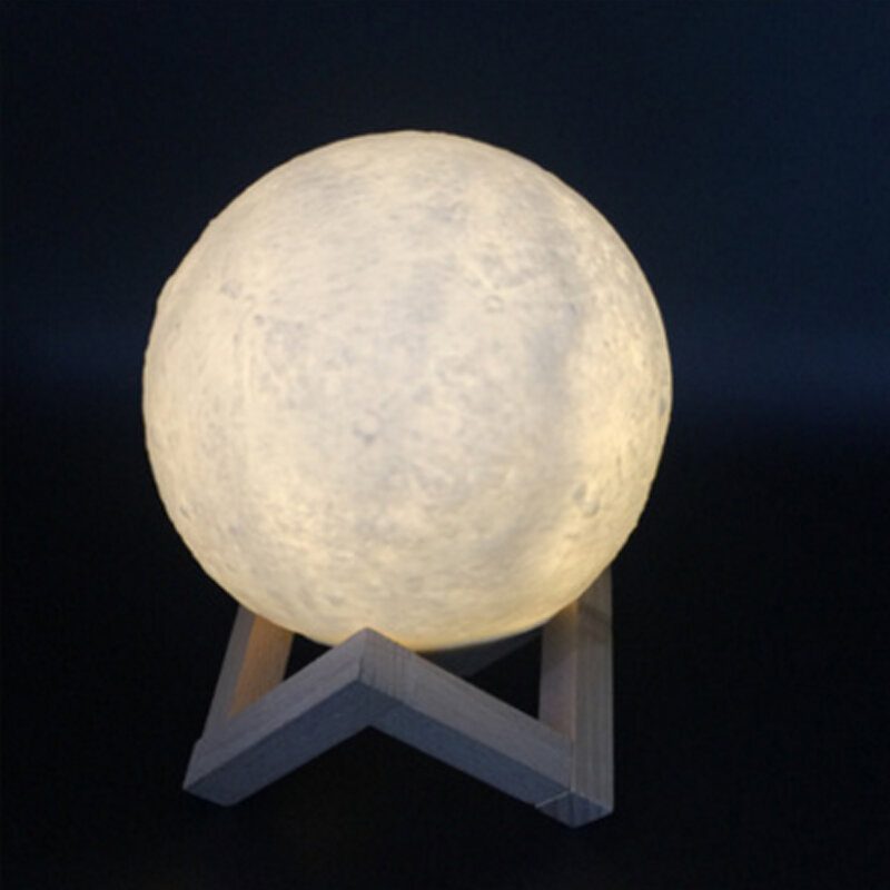 3d Pvc Moon Light -kaukosäätimen Himmennys Led-pieni Kuuvalo Usb-lataus Yöaromevalo