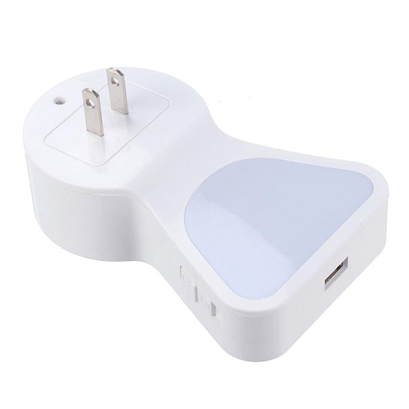 5a 9 Led-pistoke Pistorasia Lamppu Plug-in Seinä Eteinen Yövalo Usb-lataus Usa/eu-pistoke