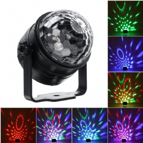 6w 110-240v 6 Tilaa Rgb Disco Party Lights Strobe Led Dj Ball Sound Aktivoitu Polttimo Tanssilamppu Holidays Sisustus