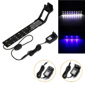 8w 33cm Sinivalkoinen Led Säädettävä Akvaario Akvaariolamppu Super Slim Clip On Light