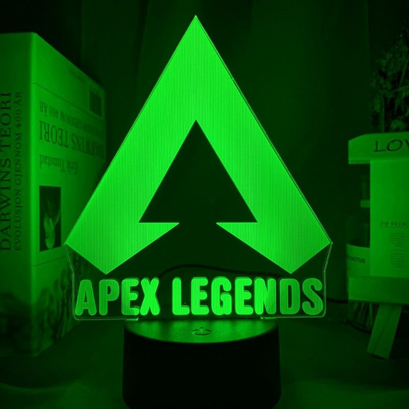 Apex Legends Logo Night Light Led Väriä Vaihtava Valo Pelihuoneen Sisustukseen Ideoita Hieno Tapahtuma Palkintopelaajat Syntymäpäivälahja Usb-lamppu