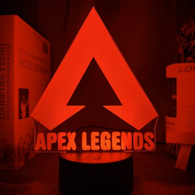 Apex Legends Logo Night Light Led Väriä Vaihtava Valo Pelihuoneen Sisustukseen Ideoita Hieno Tapahtuma Palkintopelaajat Syntymäpäivälahja Usb-lamppu