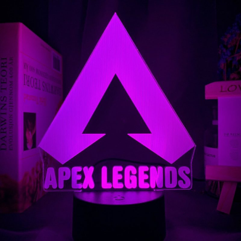 Apex Legends Logo Night Light Led Väriä Vaihtava Valo Pelihuoneen Sisustukseen Ideoita Hieno Tapahtuma Palkintopelaajat Syntymäpäivälahja Usb-lamppu