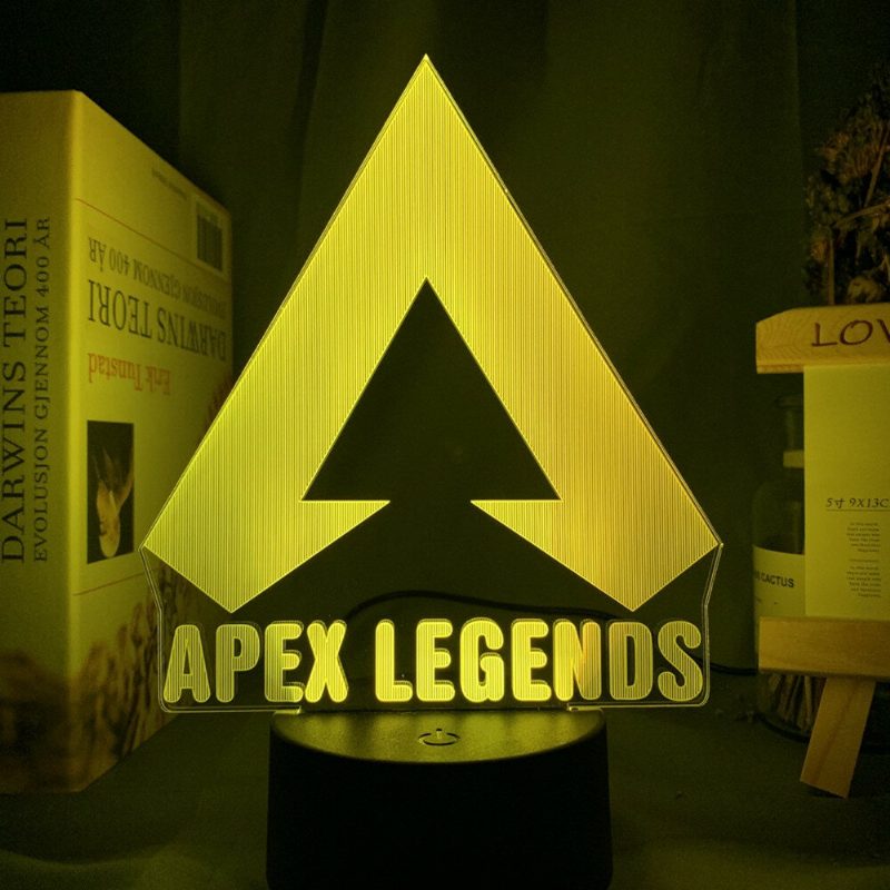 Apex Legends Logo Night Light Led Väriä Vaihtava Valo Pelihuoneen Sisustukseen Ideoita Hieno Tapahtuma Palkintopelaajat Syntymäpäivälahja Usb-lamppu