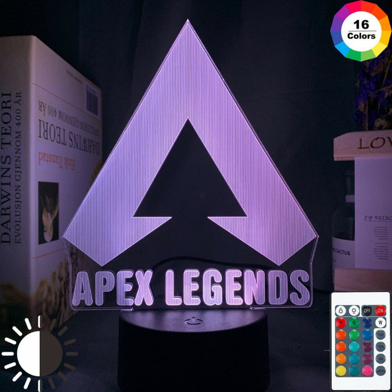 Apex Legends Logo Night Light Led Väriä Vaihtava Valo Pelihuoneen Sisustukseen Ideoita Hieno Tapahtuma Palkintopelaajat Syntymäpäivälahja Usb-lamppu