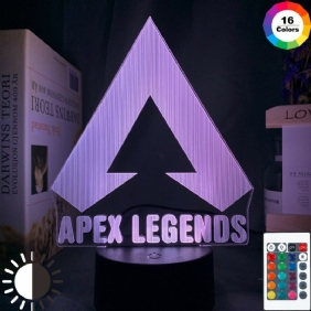 Apex Legends Logo Night Light Led Väriä Vaihtava Valo Pelihuoneen Sisustukseen Ideoita Hieno Tapahtuma Palkintopelaajat Syntymäpäivälahja Usb-lamppu