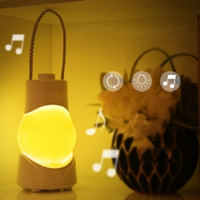 Creative Music Oortable Nightlight Smart Switch Ladattava Koristele Musiikkivalo