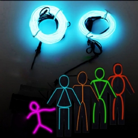 El Wire Neon Light Joustava Köysi Putki Auto Auton Sisustus Led Strip Ilmakehän Lamppu