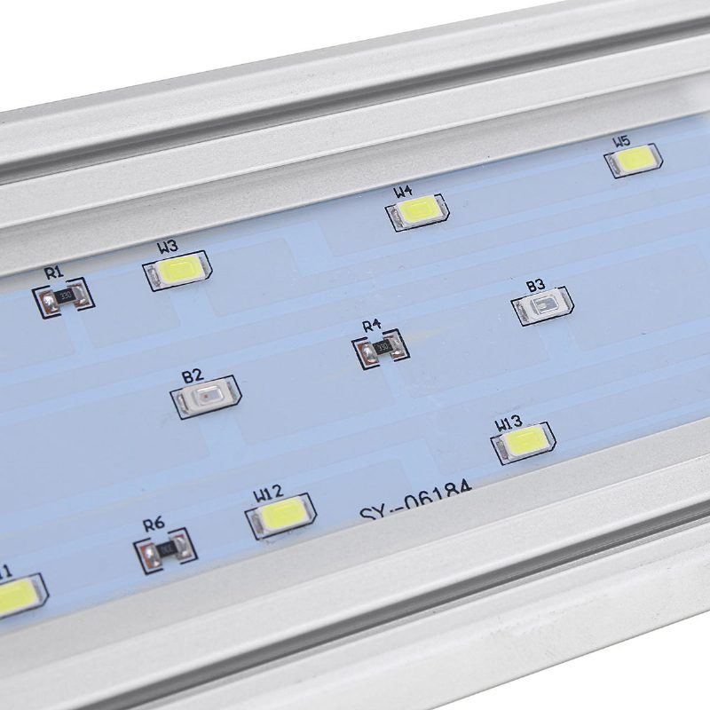 Himmennettävä Ja Ajastin Led-akvaariovalaisin Jossa On Laajennettavat Kiinnikkeet 30 cm:n Säiliökasvien Kasvattamiseen 3 Valotilaa Valkoinen + Sininen + Punainen Led 5730smd