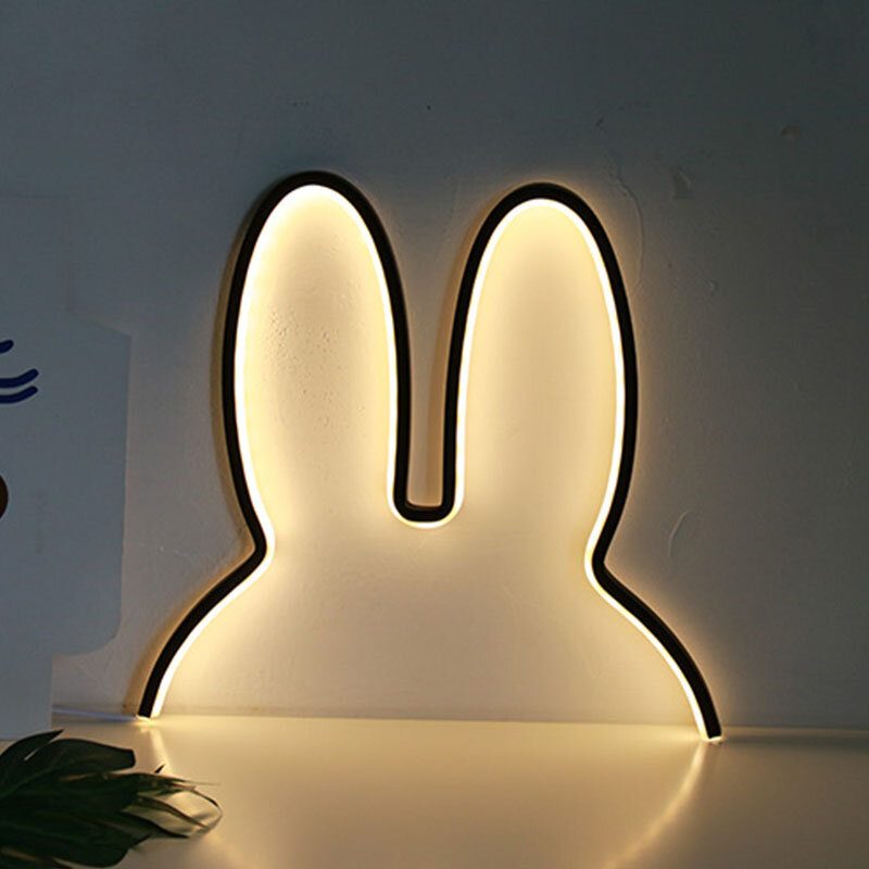 Ins Nordic Style Lastenkoristelu Luova Led-lamppu Rabbit Night Light