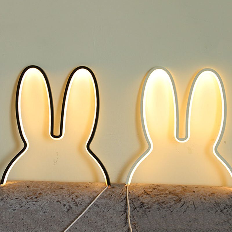 Ins Nordic Style Lastenkoristelu Luova Led-lamppu Rabbit Night Light