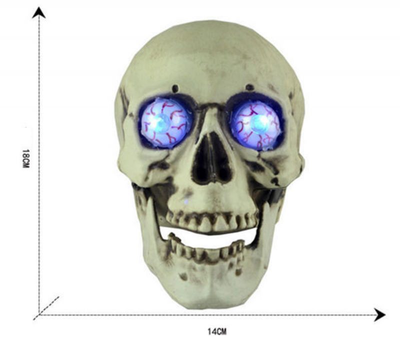 Kannettava Värikäs Led Hehkuva Kallo Yövalo Halloween-juhlasisustus