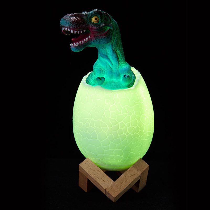 Kl-02 Koristeellinen 3d Tyrannosaurus Egg Älykäs Yövalo 16 Väriä Kaukosäädin Kosketuskytkin Led Joululahjaksi