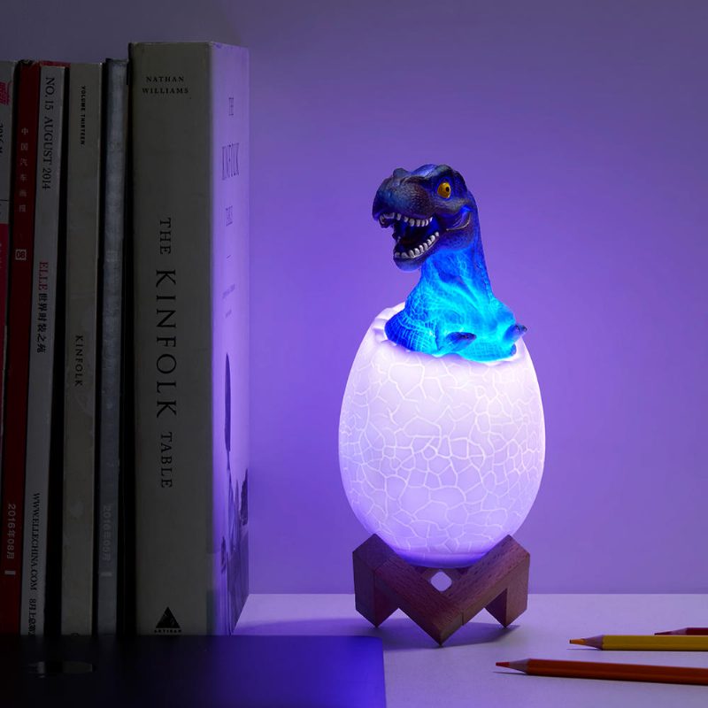 Kl-02 Koristeellinen 3d Tyrannosaurus Egg Älykäs Yövalo 16 Väriä Kaukosäädin Kosketuskytkin Led Joululahjaksi