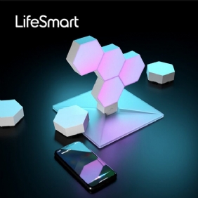 Lifesmart Cololight Led Quantum Light Smart Geometry Kokoaminen Diy-lampun Wifi Työskentele Google Assistantin Kanssa Alexa App Control