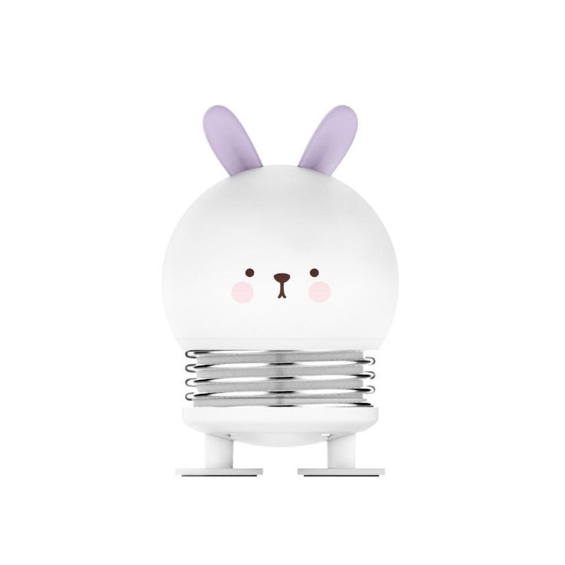 Luova Led-sarjakuva Jousikytkin Rabbit Deer Night Light Lapsille Lelu Paineenalennuslahja