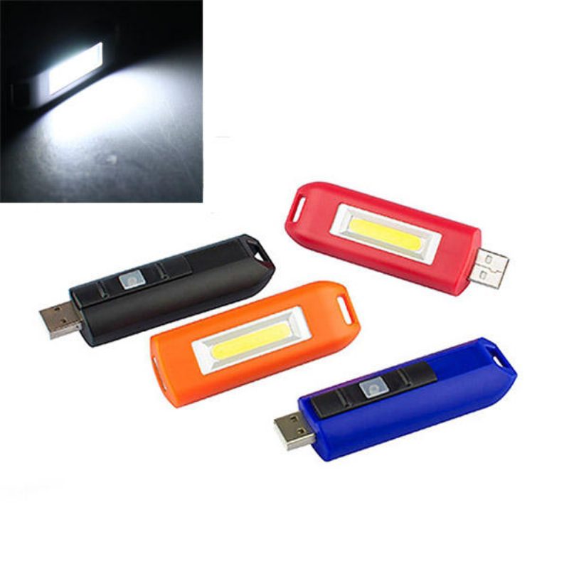 Mini 0.5 W Usb Ladattava Cob Led-avainnippu Taskulamppu