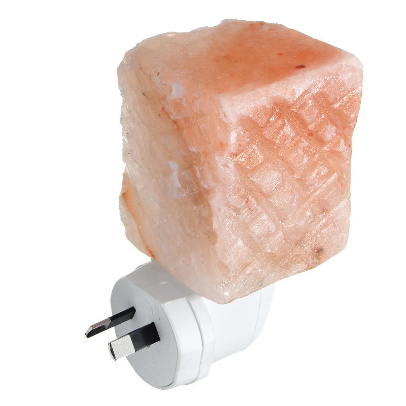 Natural Crystal Himalayan Glow Käsin Veistetty Salt Yölamppu Ac110-240v