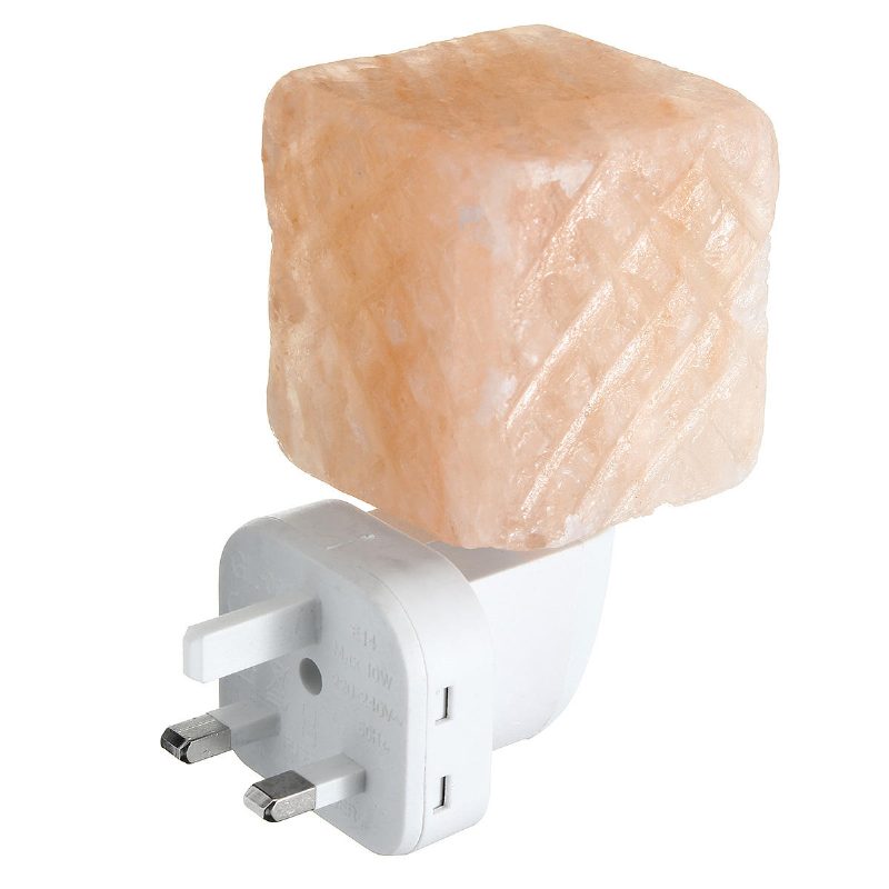 Natural Crystal Himalayan Glow Käsin Veistetty Salt Yölamppu Ac110-240v