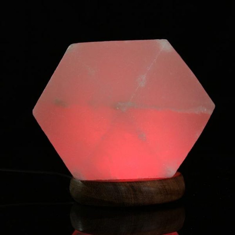 Natural Crystal Rock Usb-suolalamppu Värikäs Led-yövalosisustus